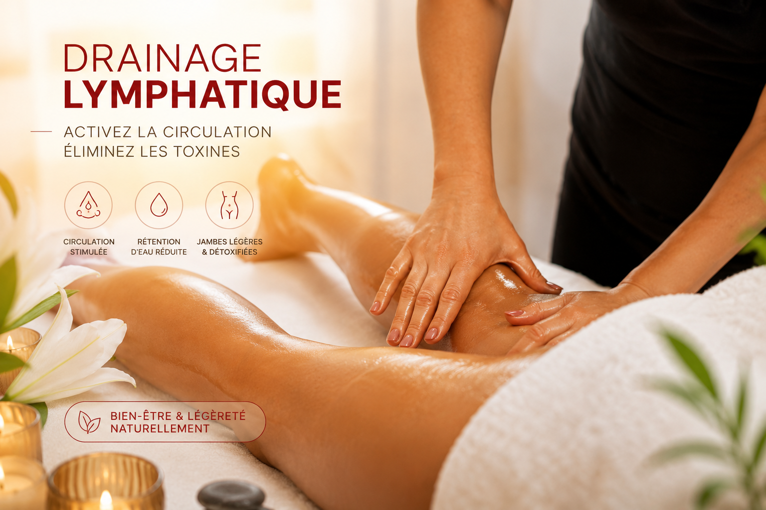 Drainage lymphatique Marignane — Julie Gautier — Glow-Up Gautier